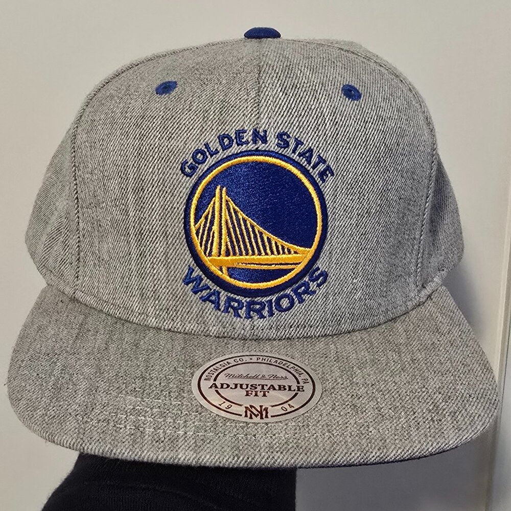Golden State Warriors Mitchell & Ness 2.0 Snapback Hat - Heathered Gray